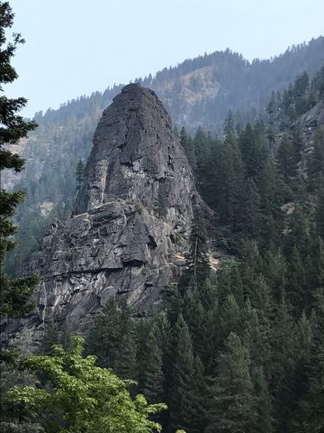 Castle Rock (on the other side of the river)