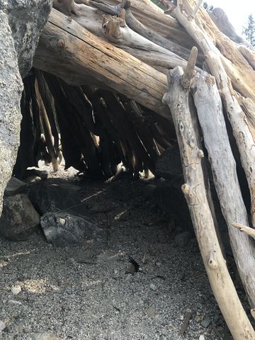 A "hut" on the beach near Emerald Island