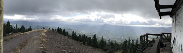 Panorama shot west from Little Guard