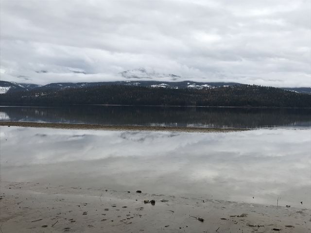 View across Priest Lake. Perhaps you could see Chimney Rock on a clear day