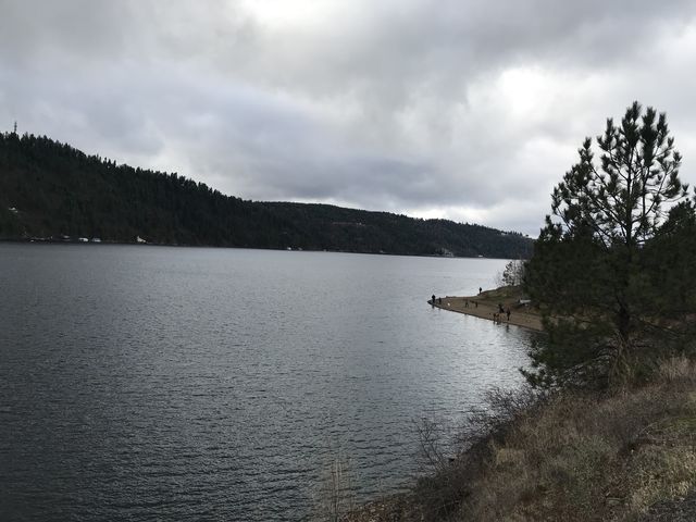 Looking west along Lake Coeur dAlene