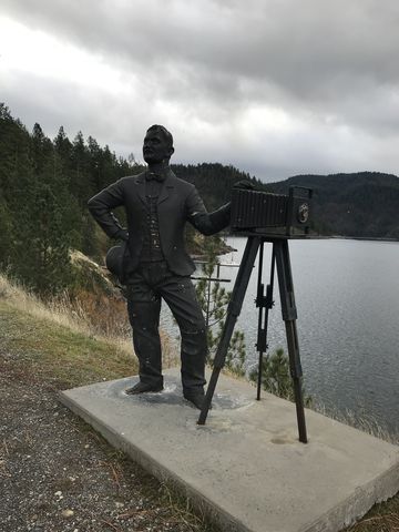 Statue of Leopold  along the trail