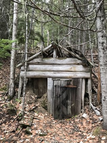 Caved-in entrance to an old mine