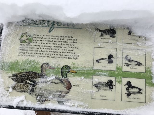 Signage on Kepple Lake