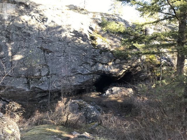 Deep Ravine cave from a distance