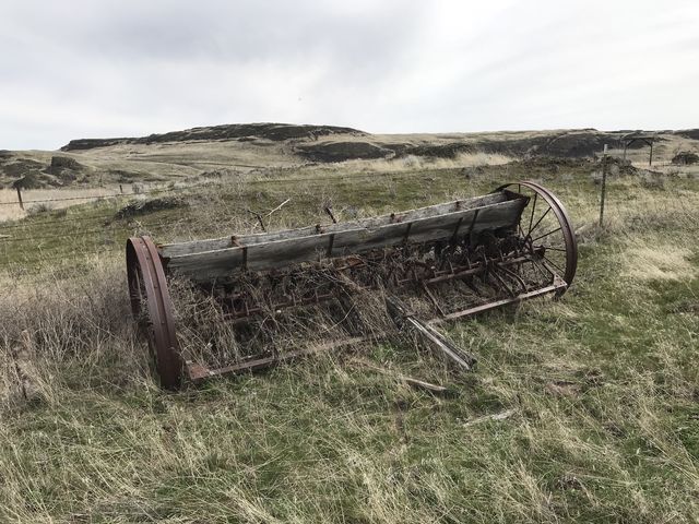 An old seeder at Escure Ranch