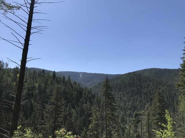 View east of Spades Mountain, which is still snow-covered