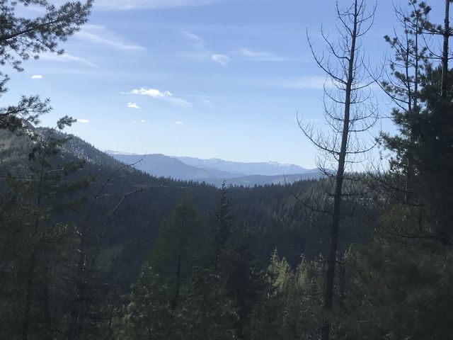 The Clearwater Mountains in the distance