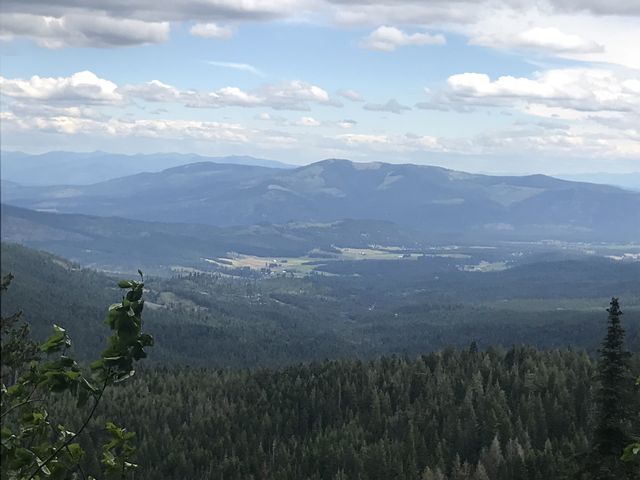 Views start to open up at the point trail 130 hits the Kit Carson Loop Road