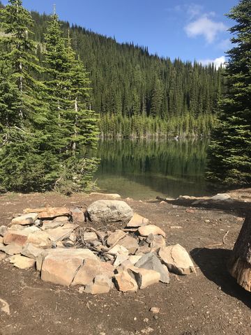 Campsite at Lower Glidden Lake