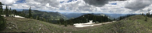 Panorama shot from Burke Summit