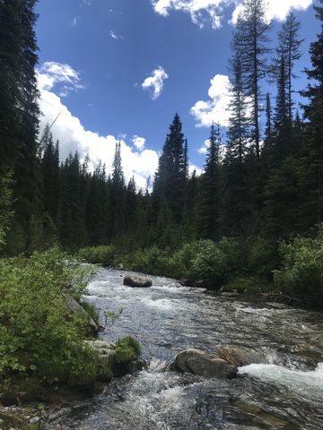 Marble Creek at the upper crossing