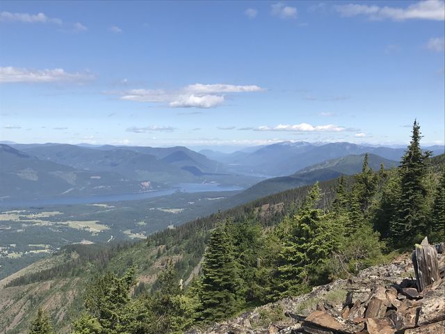 View towards Lake Pend Oreille from Twenty Odd Peak