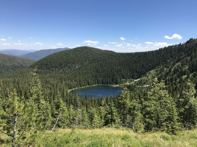 Baree Lake from the divide