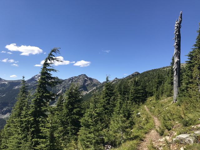 Cabinet Divide. The notch ahead is Buck Pass