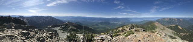 View into the Coeur dAlene Mountains