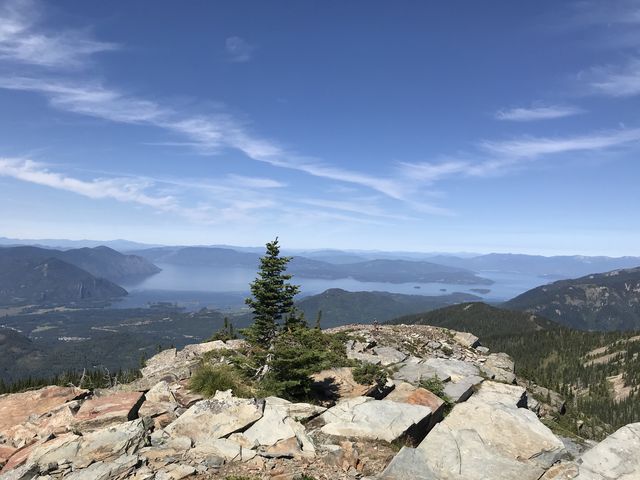 View from the false peak