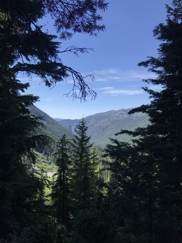 Looking back down the East Fork Bull River Valley