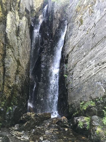 The larger waterfall