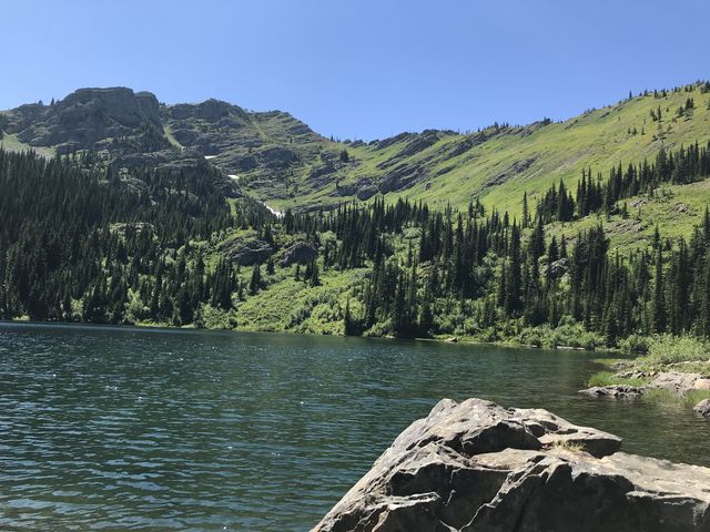 Upper Stevens Lake. It made for good swimming