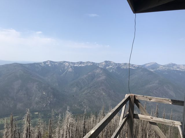 View northwest (Sawtooth Mountain, Spar Peak, etc)