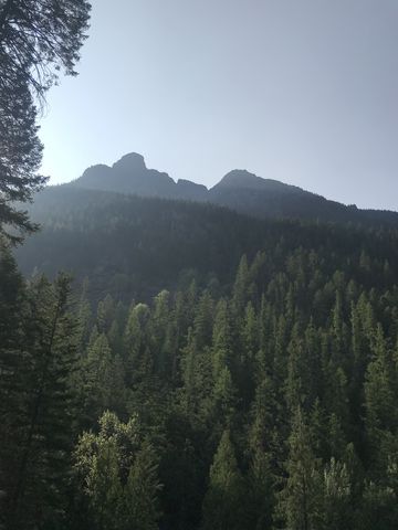 The Ibex peaks from below (morning light)