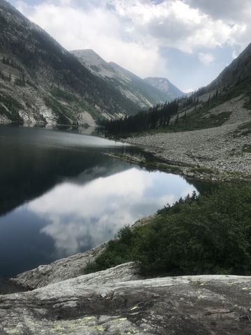 Rock Lake from a granite slab near the north end