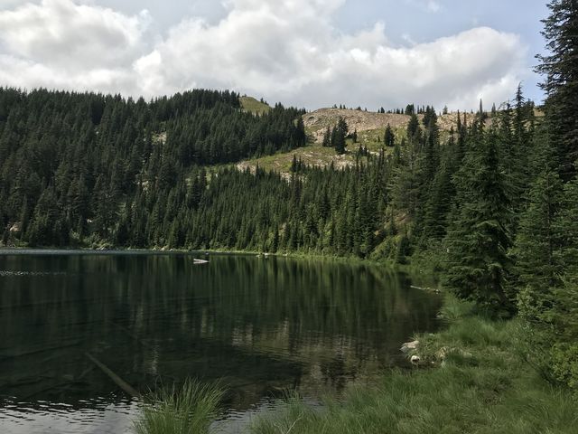 Crystal Lake and the lower end of Pearson Peak in the background