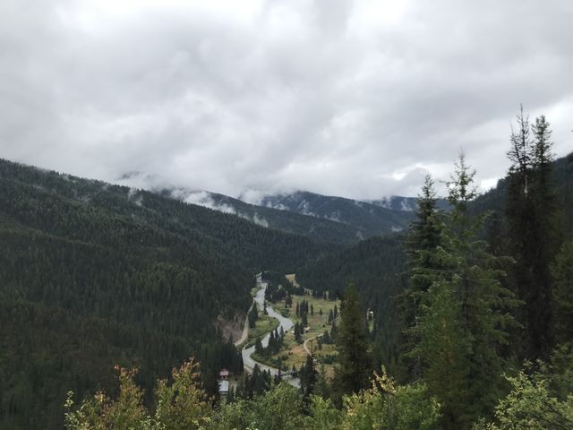 Looking down on the St. Joe River valley from the Copper Ridge trail