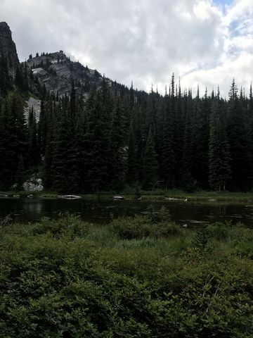 Snow Peak Pond beneath Snow Peak