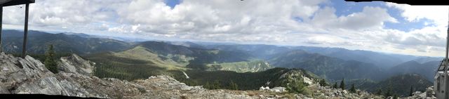 Panorama shot from Snow Peak