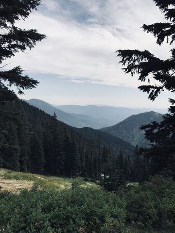 View south from the Mallard-Larkins crest near Heart Pass