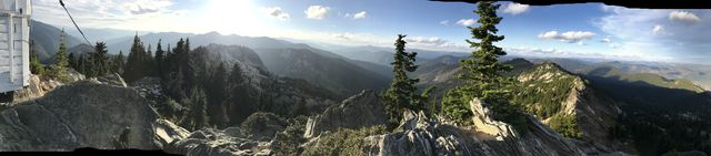 Panorama shot from Mallard Peak