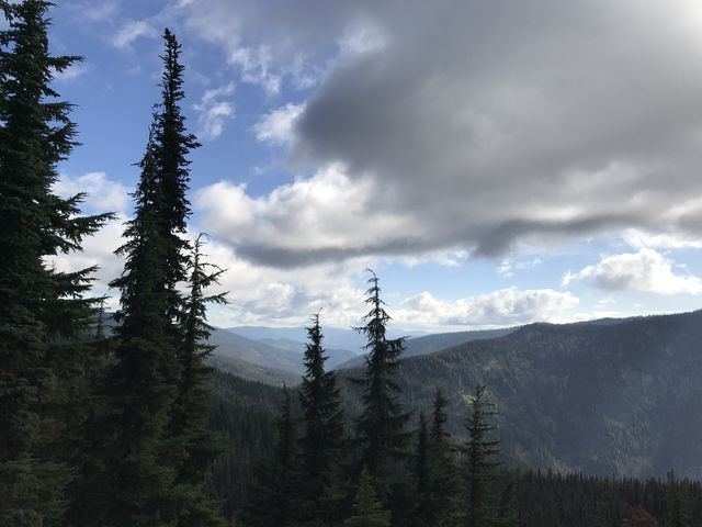 View towards the St. Joe. Pole Mountain ridge to the right