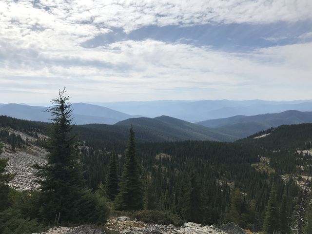 View west from Goat Pass