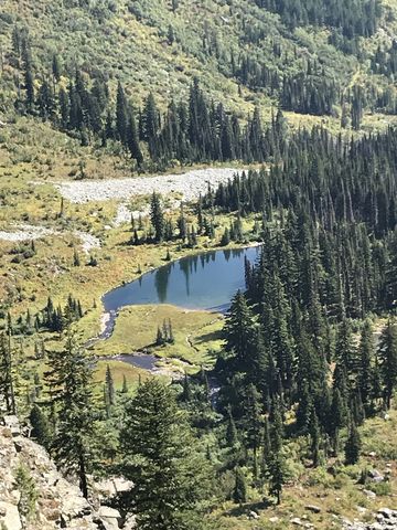 Buck Lake far, far below