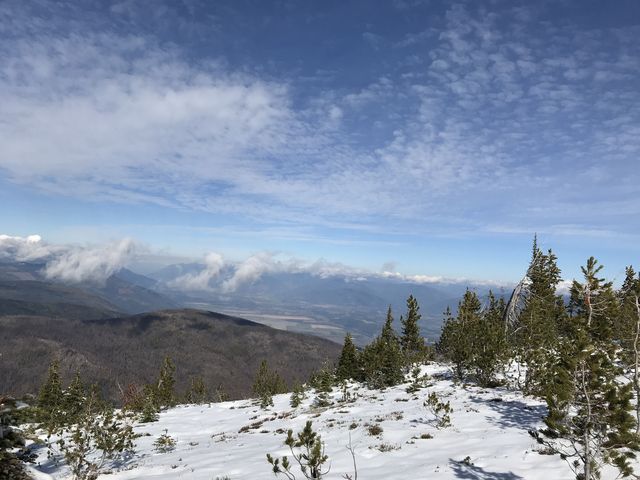 View north into Canada