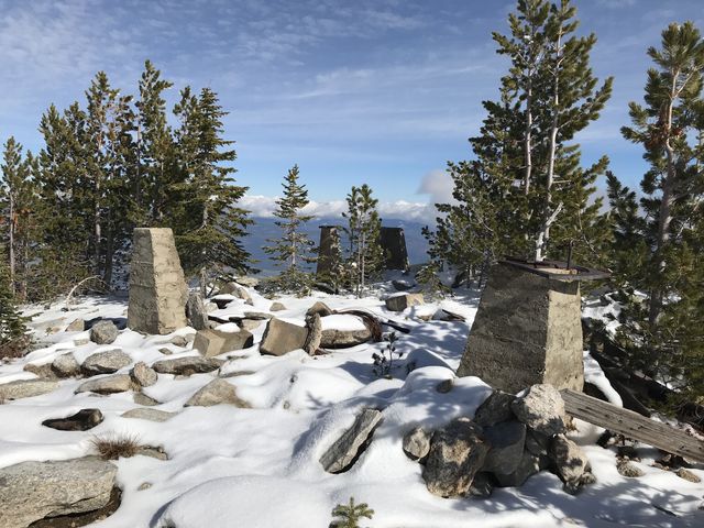 The remains of the lookout tower