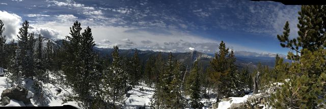 Panorama shot from Fisher Peak