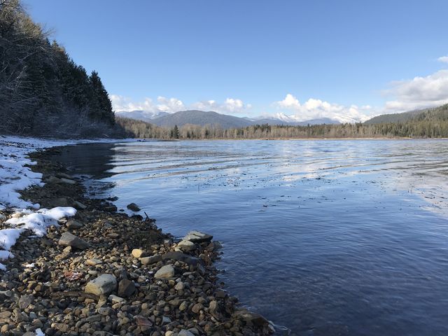 Looking north from Navigation Campground